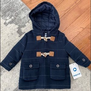 NWT Mayoral baby boy trench coat in size 6months